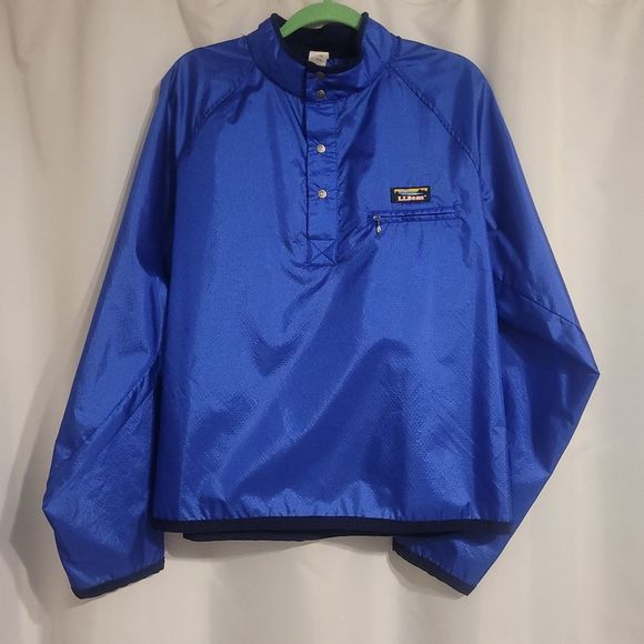 L.L. Bean Blue Windbreaker Jacket - Picture 1 of 7